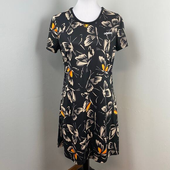 FARM Rio Dresses & Skirts - Adidas X Farm Rio Butterfly Athletic Tennis Dress In Black Medium